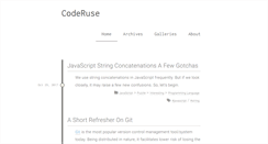 Desktop Screenshot of coderuse.com