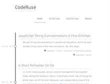 Tablet Screenshot of coderuse.com